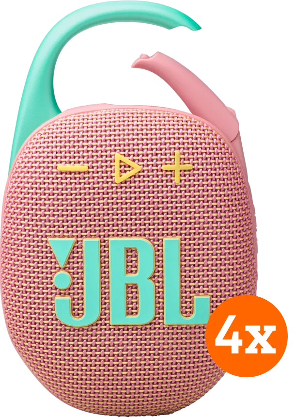 JBL Clip 5 Roze 4-pack