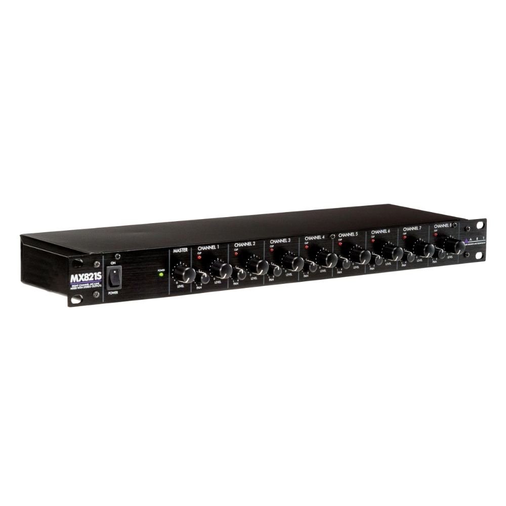 ART MX821S 8-kanaals stereo mixer