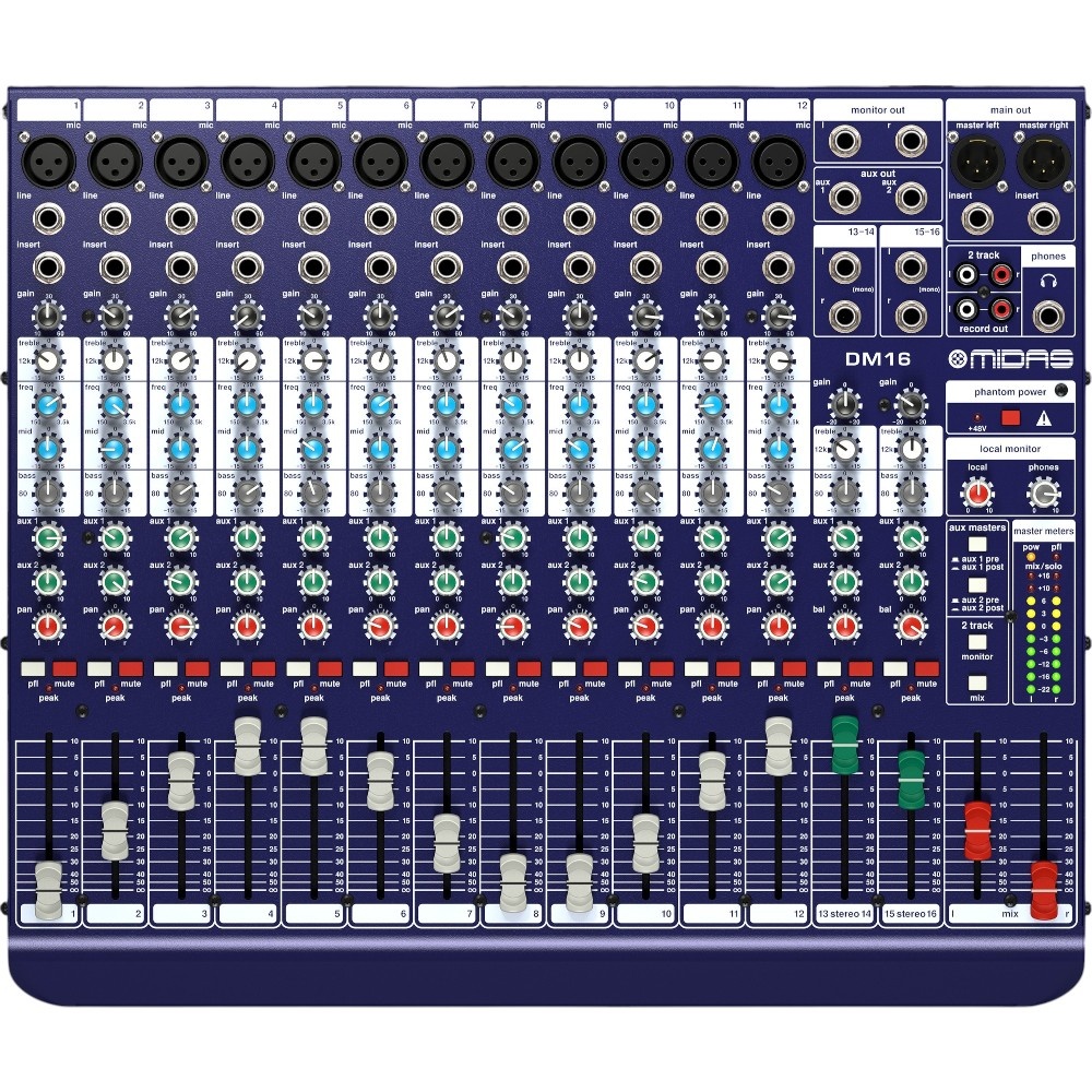 Midas DM16 Analoge mixer