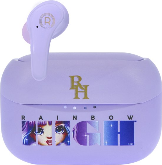 Unknown Rainbow High - draadloze oordopjes - met oplaadcase - touch control - extra eartips - TWS earpods bl