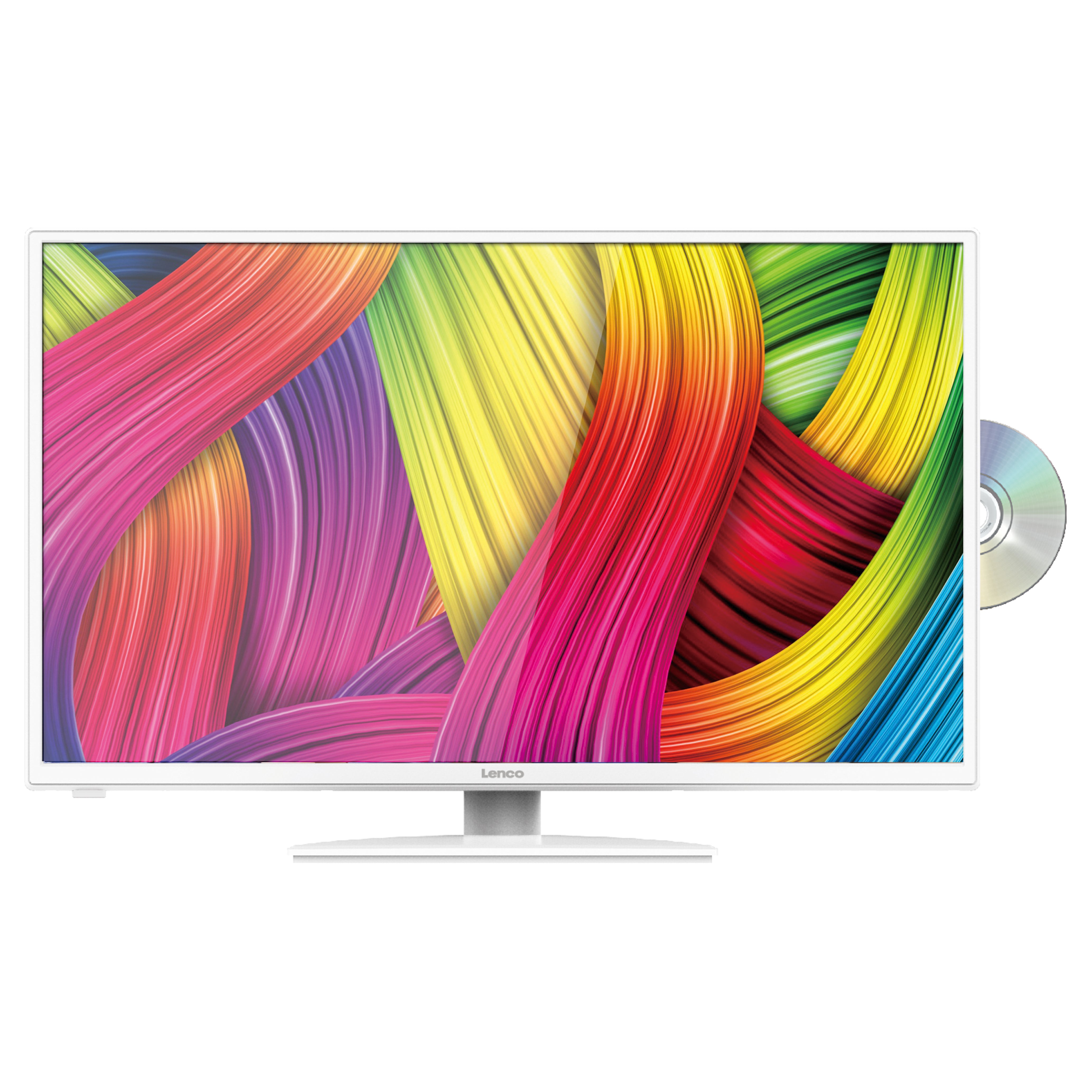 Lenco DVL-3242WH - 32 Inch DVB/T/T2/S2/C Ingebouwde DVD speler - Wit