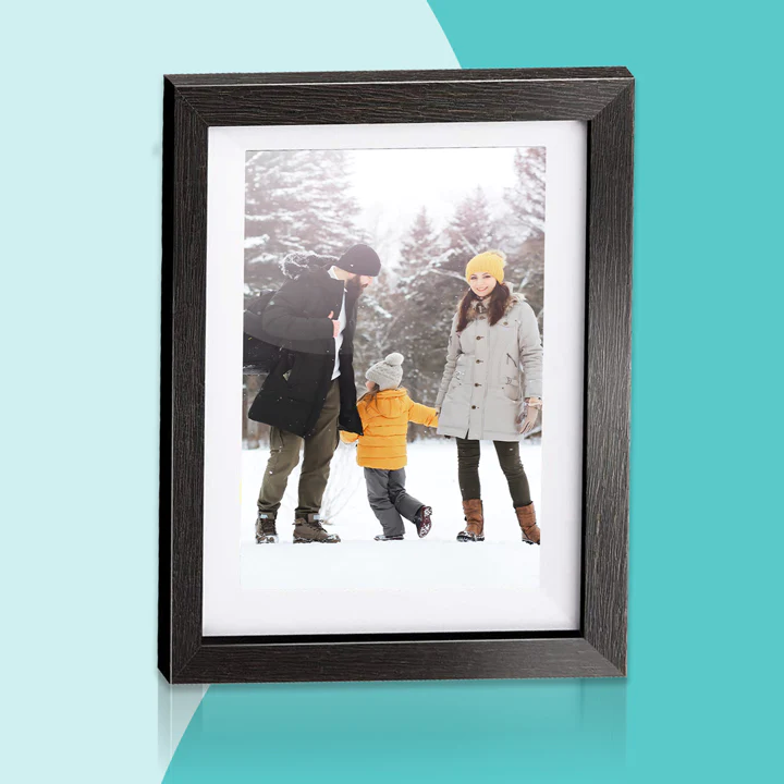 Pora&Co Digitale fotolijst 10 inch met WiFi en Frameo App zwart