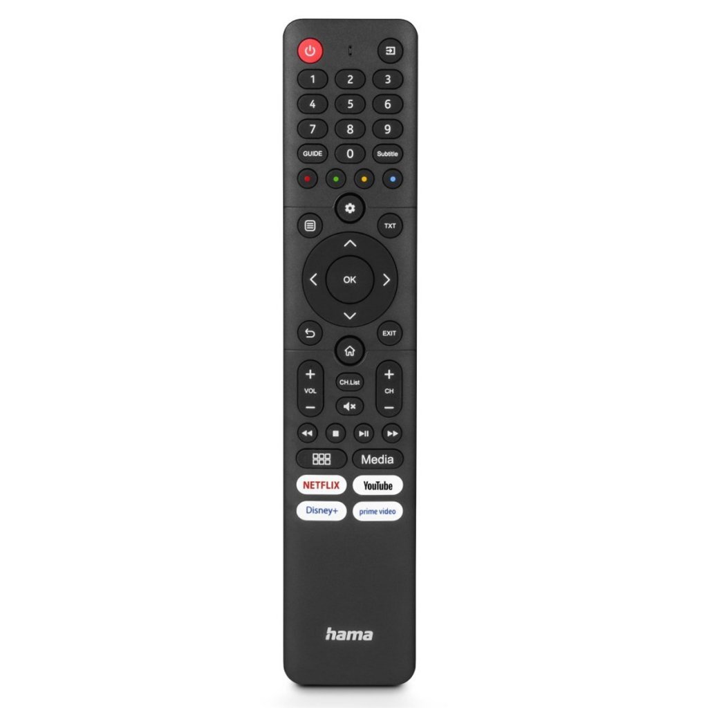 Hama Universele Afstandsbediening Hisense TV’s IR Lerend + 4 App-knoppen Zwart