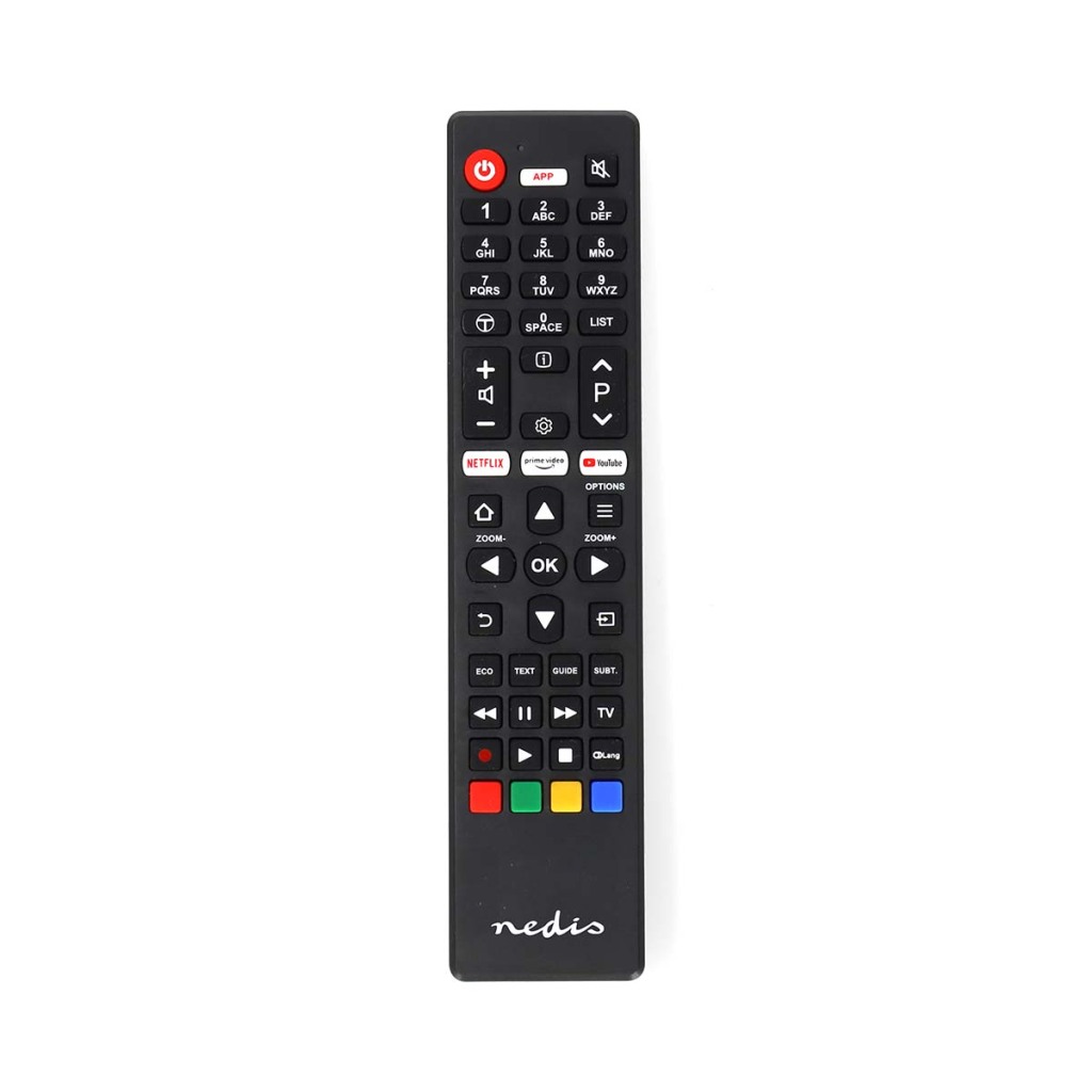 Nedis TVRC45TCBK Vervangende Afstandsbediening Geschikt Voor: Tcl/thomson Vast 1 Apparaat Amazon Prime / Netflix Knop / Youtube Knop Infrarood Zwart
