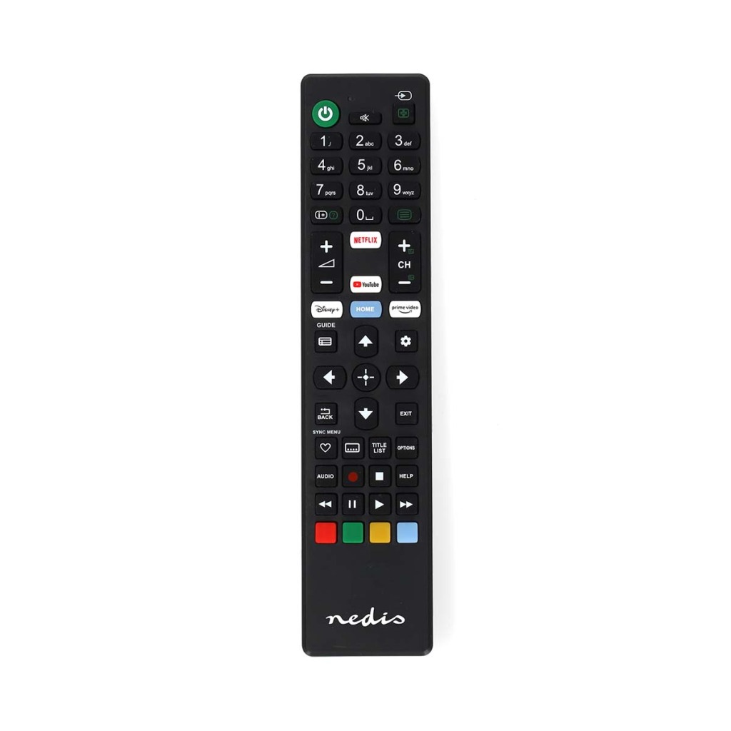 Nedis TVRC45SOBK Vervangende Afstandsbediening Geschikt Voor: Sony Vast 1 Apparaat Amazon Prime / Disney + Button / Netflix Knop / Youtube Knop Infrarood Zwart