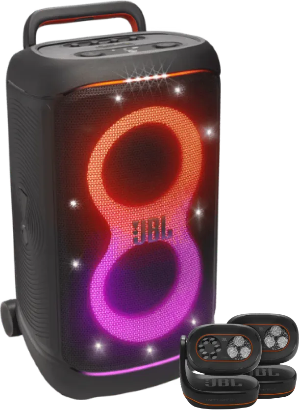 JBL Partybox 520 + 2x Partylight Beam
