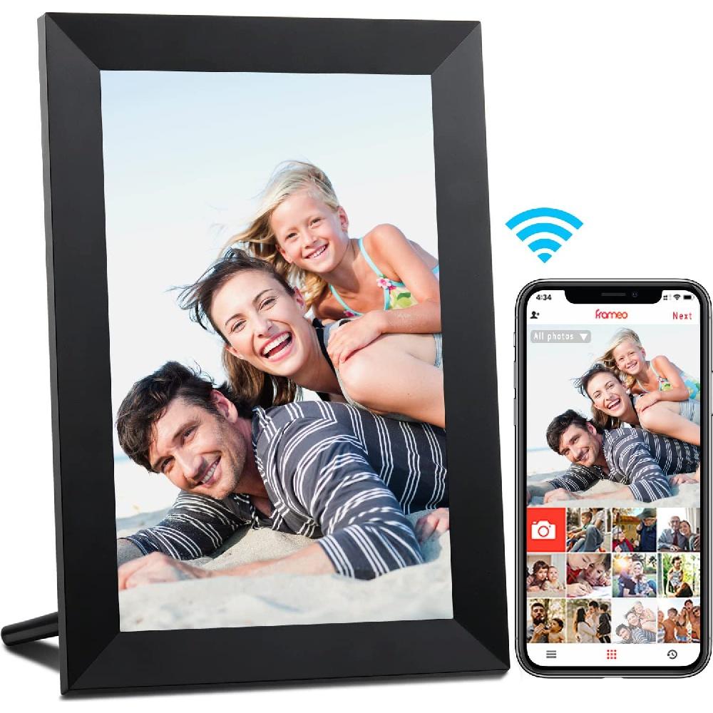 Bobo Life 10,1 inch WiFi digitale fotolijst, IPS touchscreen Smart Cloud fotolijst met 16 GB 10.1 inch zwart