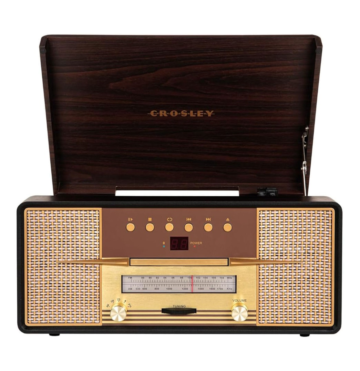 Fiftiesstore Crosley Rhapsody Platenspeler Entertainment Set - Mahonie (B-STOCK)
