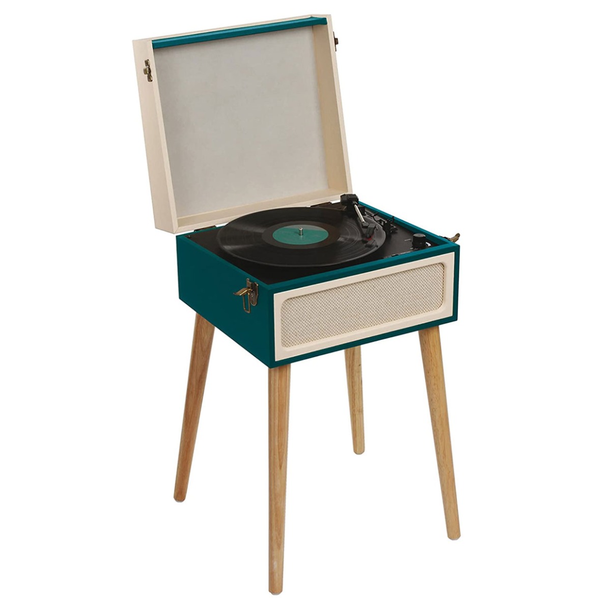 Fiftiesstore Clip Sonic Platenspeler - Groen - Met Bluetooth