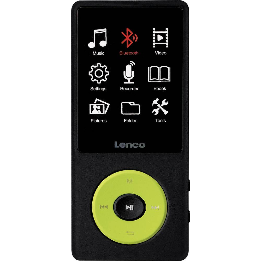 Lenco Xemio-860GN - MP3/MP4-Spieler mit Bluetooth und 8 GB internem Speicher - Grün Discman