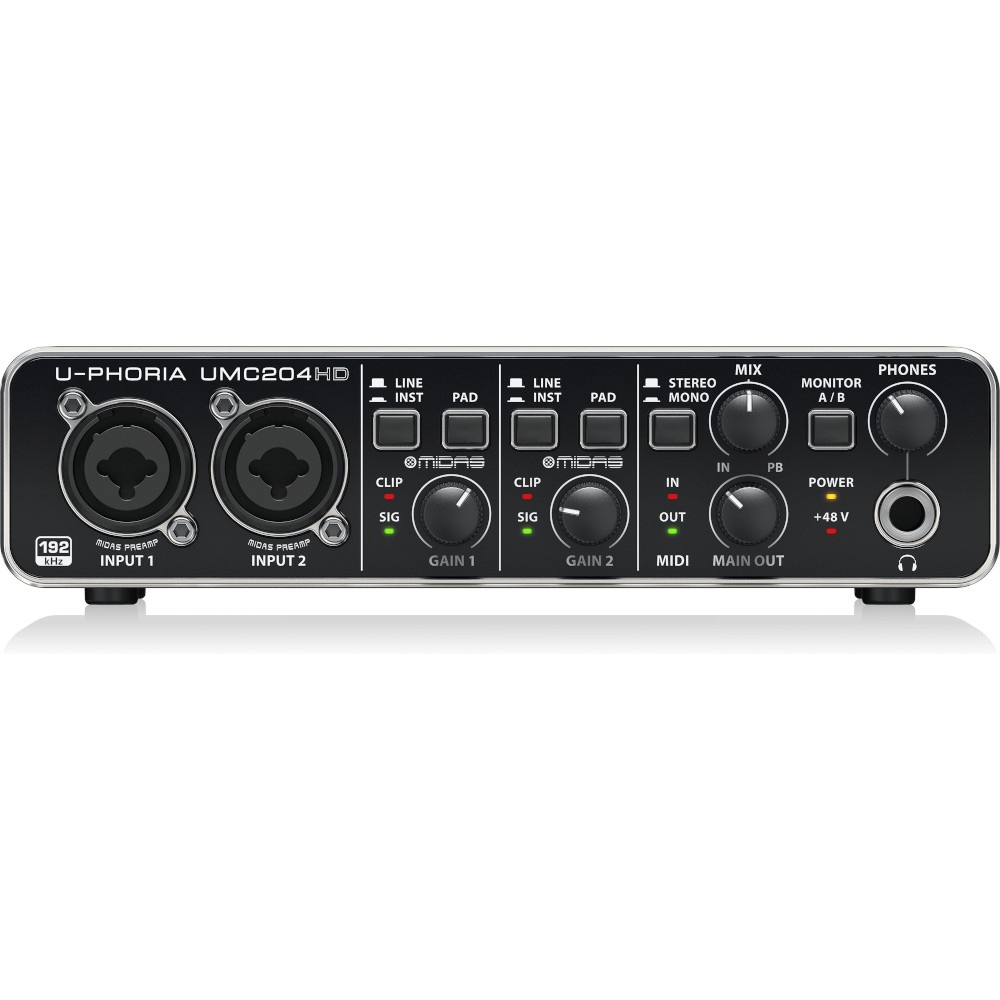 Behringer U-Phoria UMC204HD USB Audio-interface