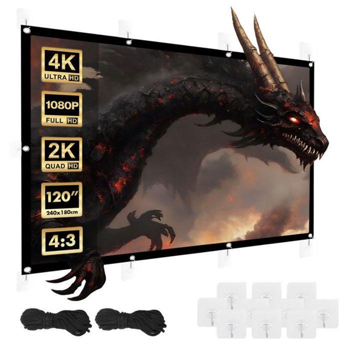 TECHSALES Ecran de projection - Maclean - MC-169 - 120'' - 240x180cm - 4:3