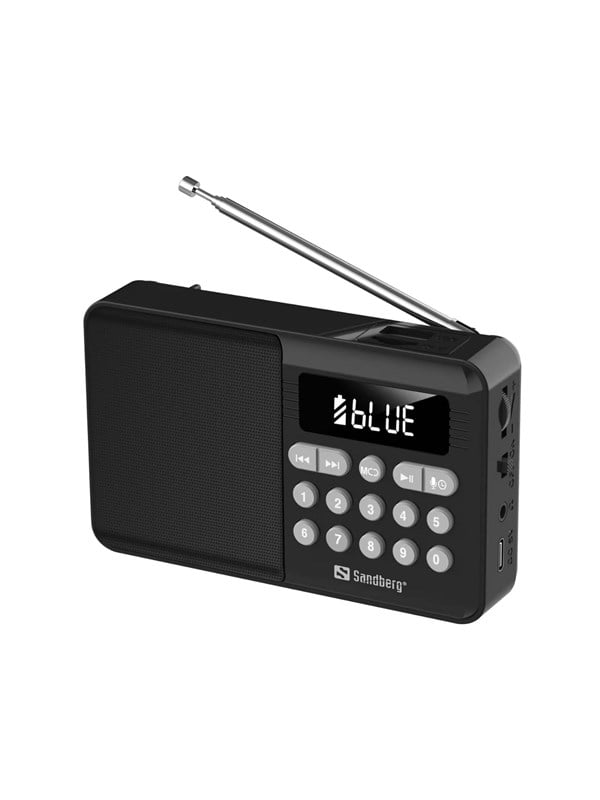 Sandberg Speaker Radio FM+BT Recharge - FM - Mono - Black