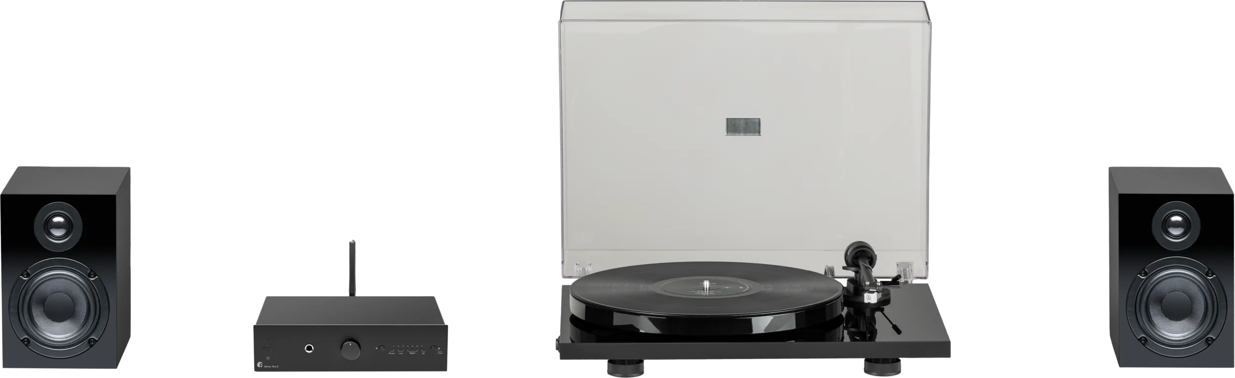 Pro-Ject Stereo Set E Phono Zwart