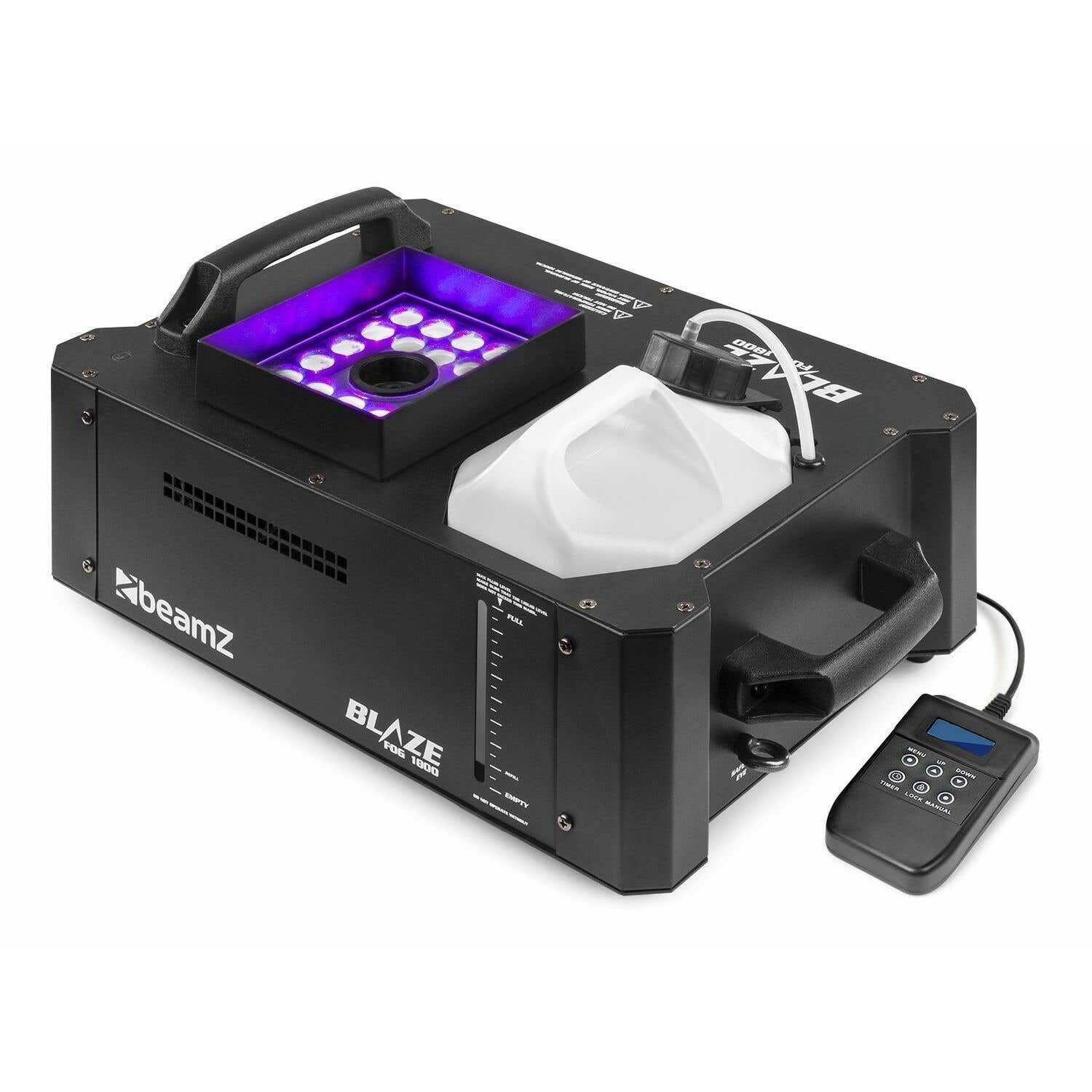 BeamZ Retourdeal -  rookmachine BLAZE1800 - Horizontale en verticale