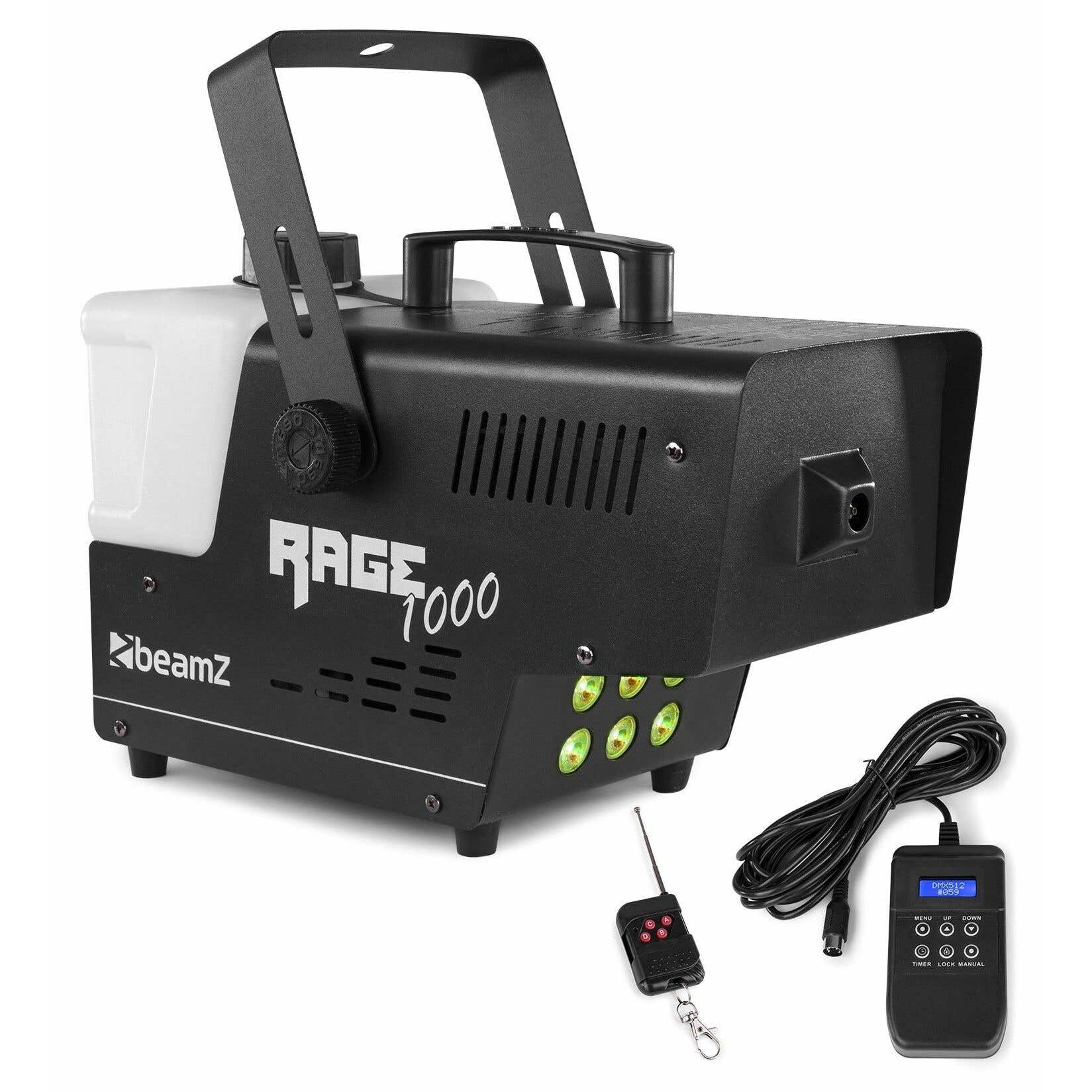 BeamZ Retourdeal -  Rage1000LED rookmachine met draadloze