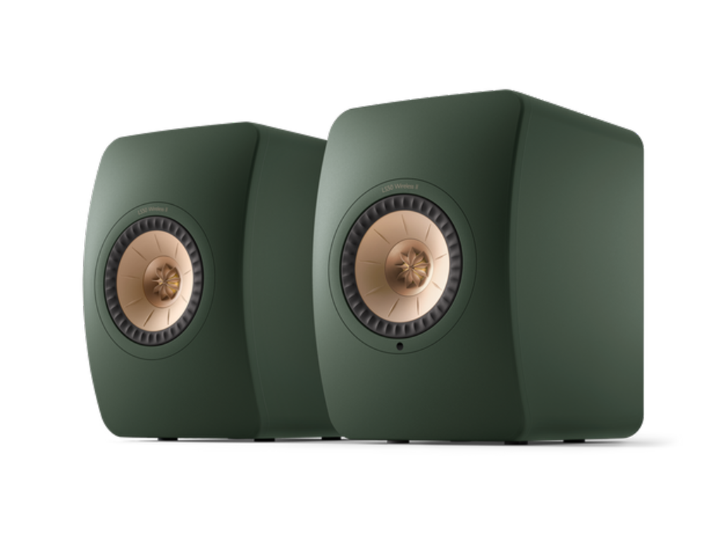 KEF LS50 Wireless 2 Boekenplank speaker - Moss Green (per paar)