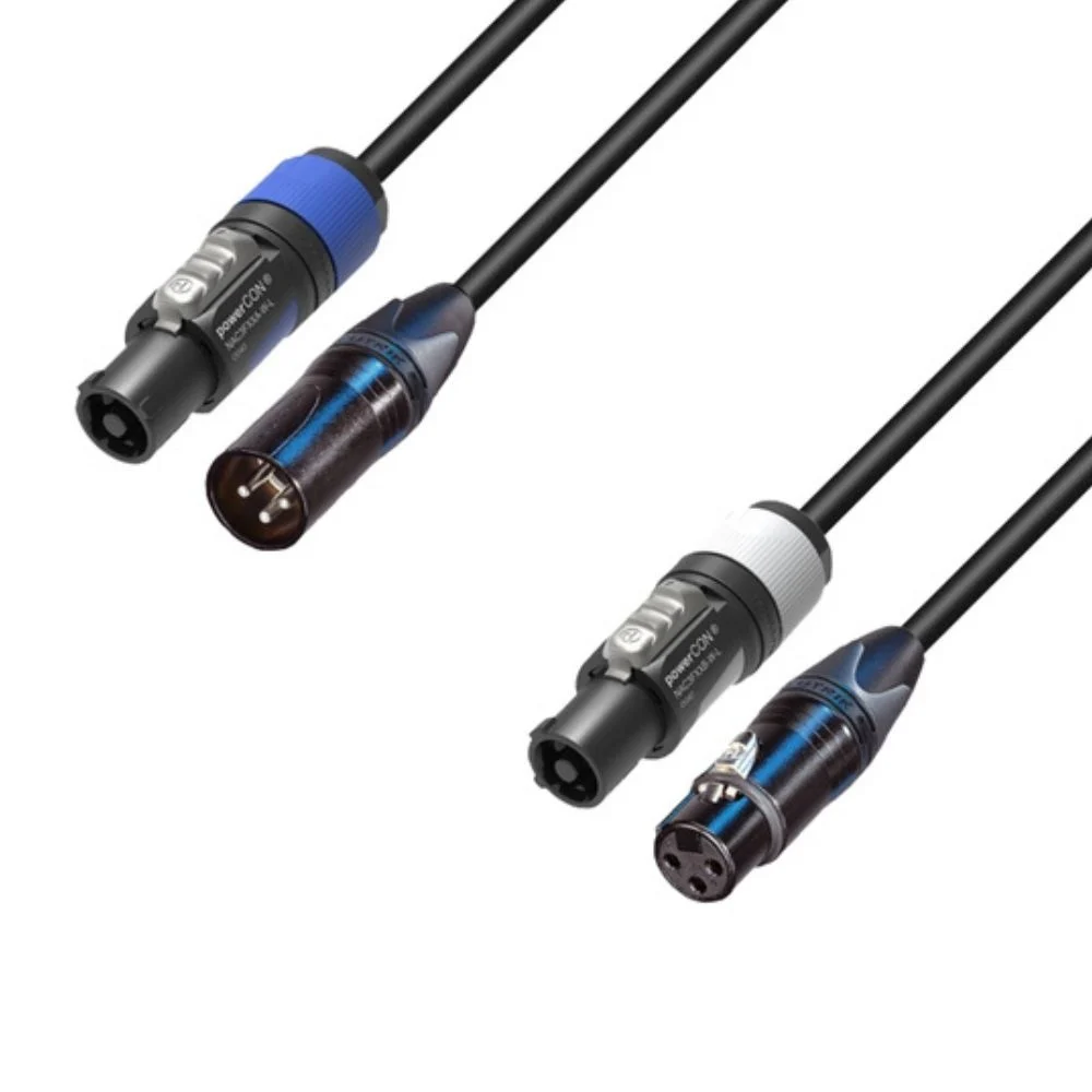 Adam Hall 5 STAR H PCON A 0500 combikabel XLR naar powerCON 5 m