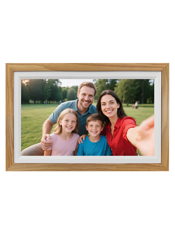 Lippa Frameo Digital Picture Frame 15.6 - Wood