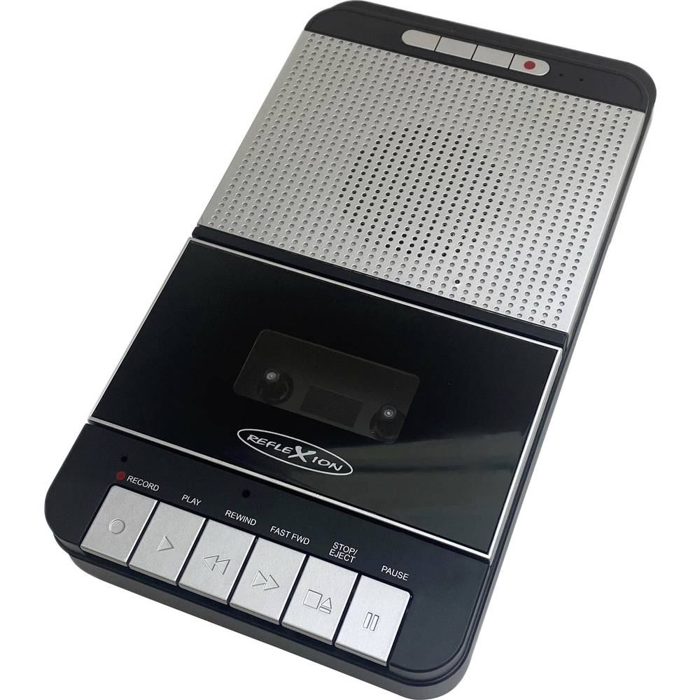 Reflexion Draagbare cassettespeler MP3 Zwart, Grijs