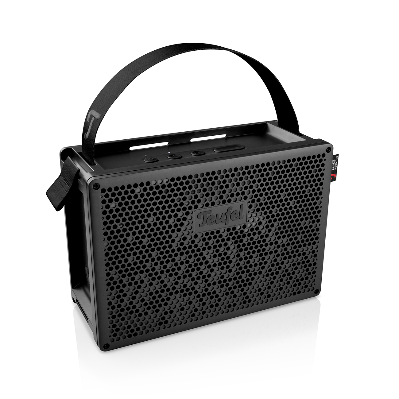 Teufel MYND 50% gerecycled kunststof waterdicht Bluetooth draagbare speaker Warm Black