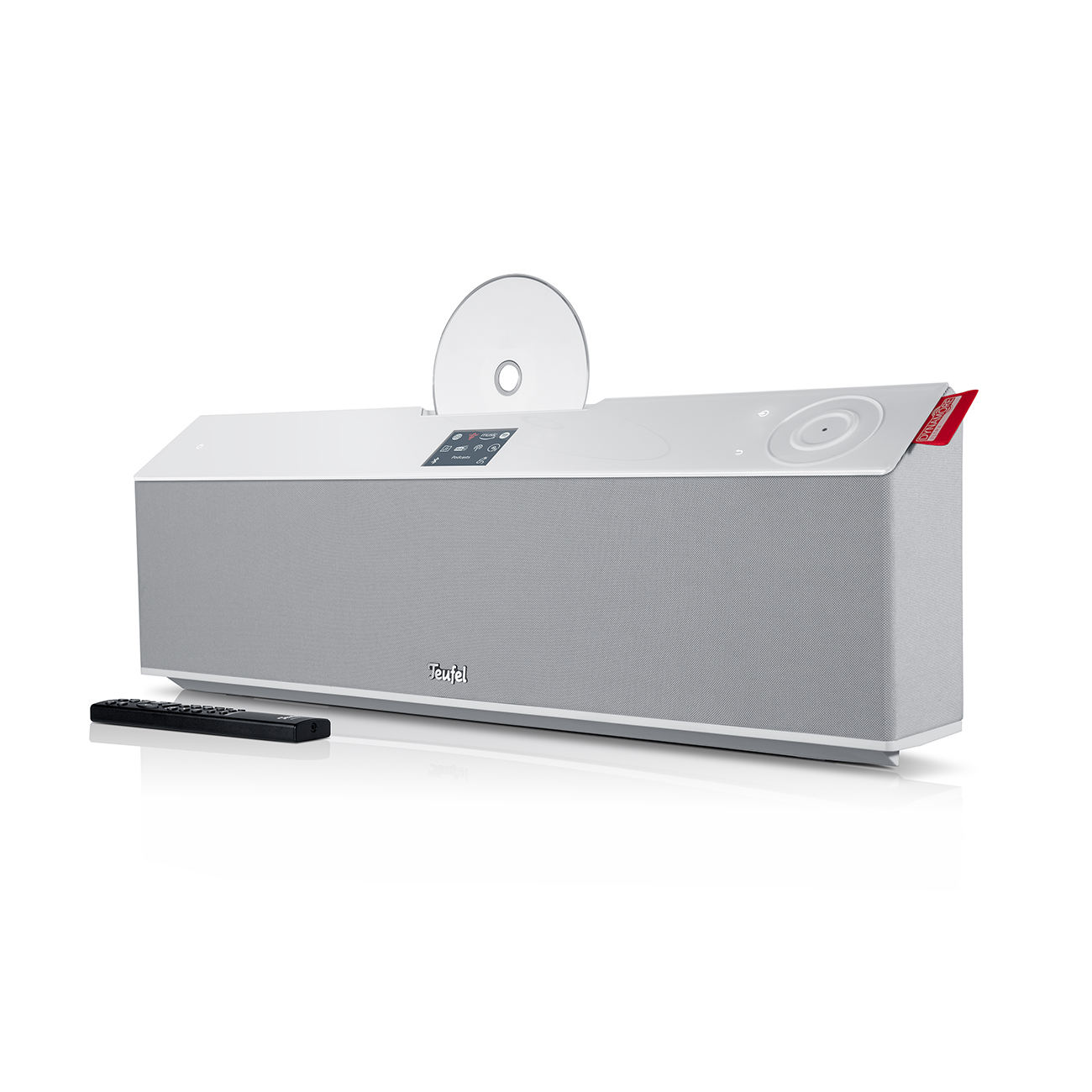 Teufel MusicStation CD/MP3 compleet systeem Bluetooth Radio 100 Watt Wit