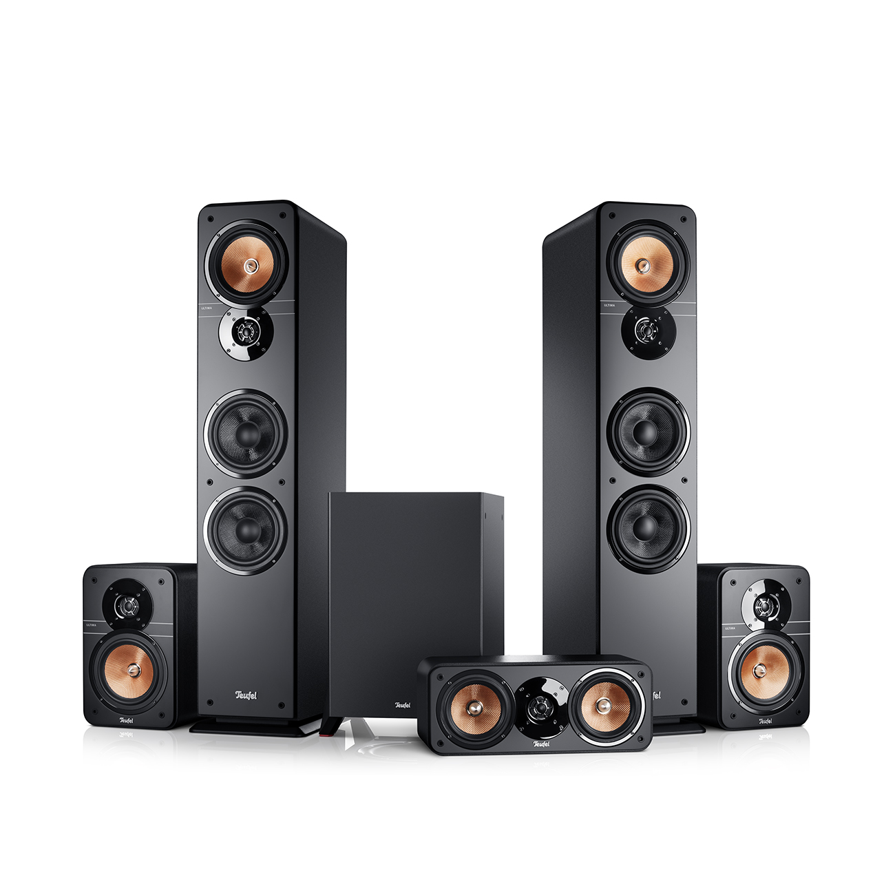 Teufel Ultima 40 Surround Home Cinema-systeem met vloerstaande luidsprekers Ultima 40 Zwart