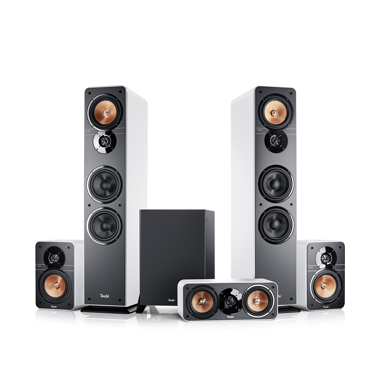 Teufel Ultima 40 Surround Home Cinema-systeem met vloerstaande luidsprekers Ultima 40 Wit