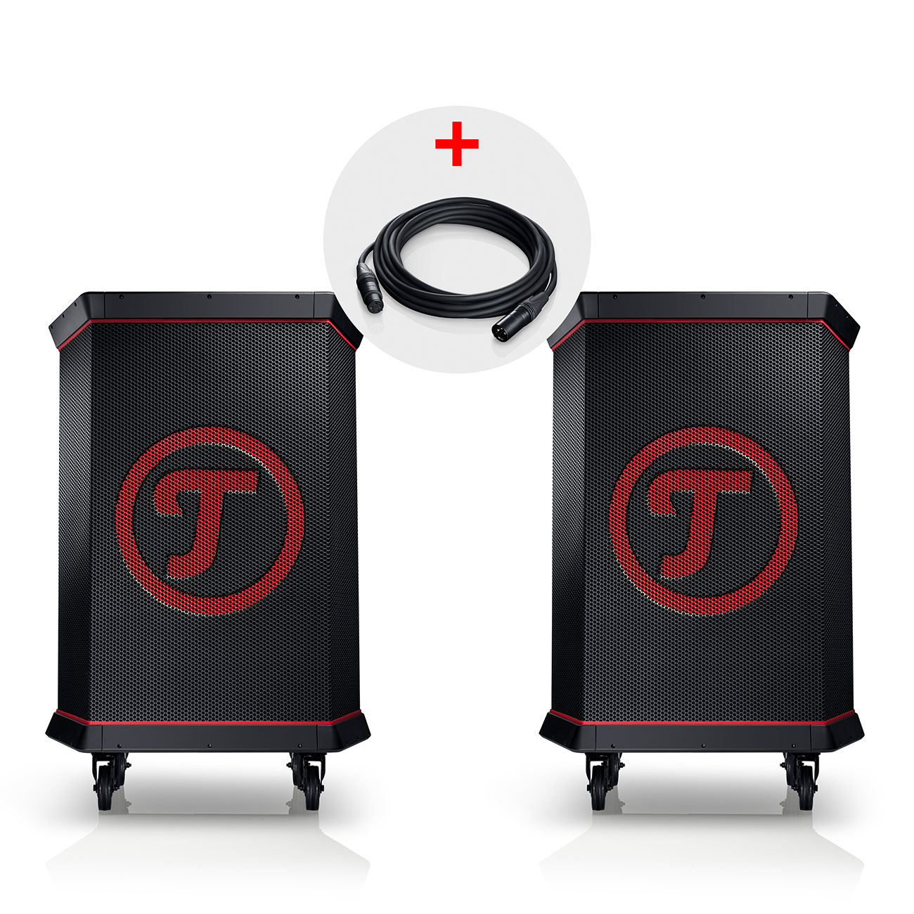 Teufel ROCKSTER Stereo-paar, portable bluetooth speakerset, zwart