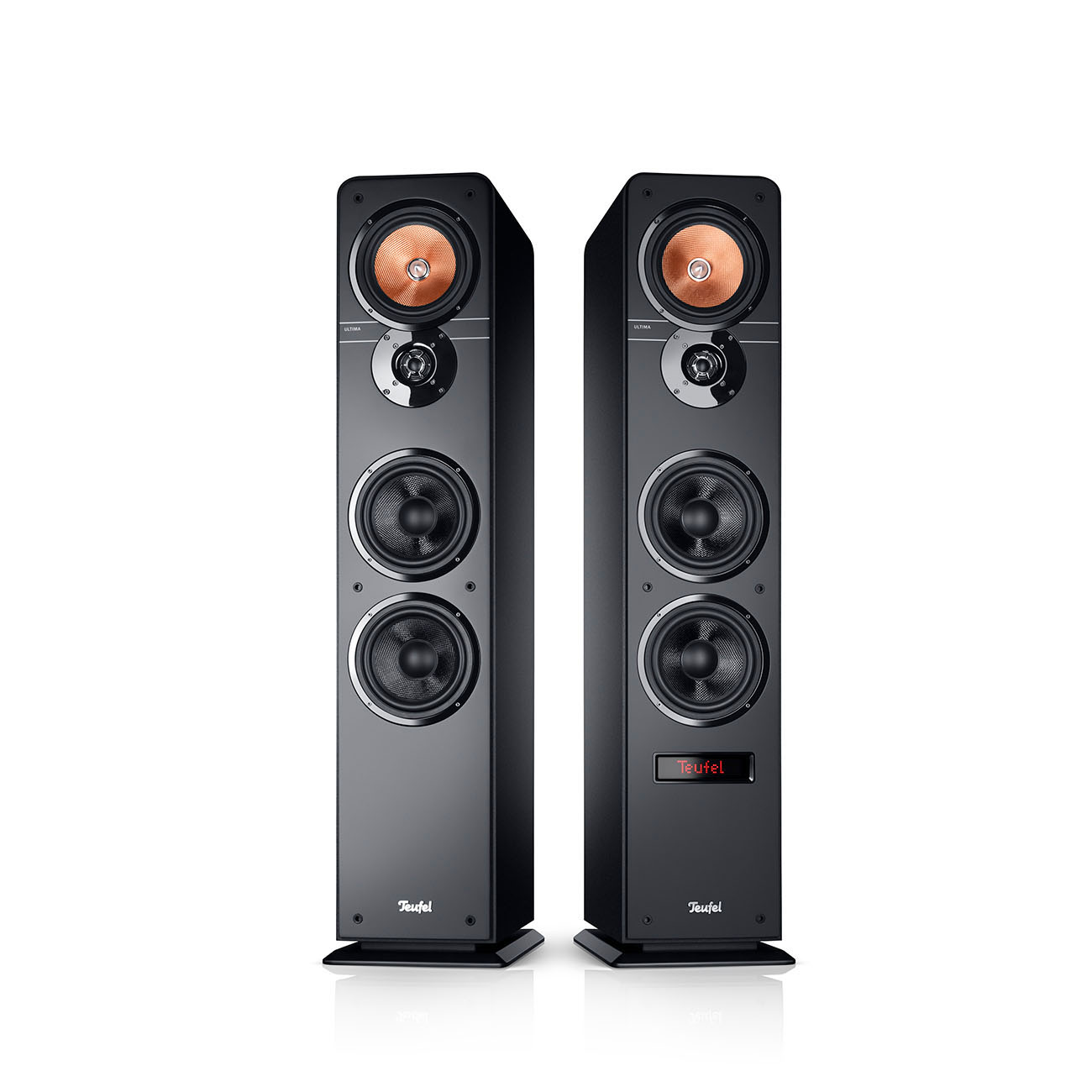 Teufel Ultima 40 Active 3-kanaals luidsprekerpaar Bluetooth Geïntegreerde versterker Zwart