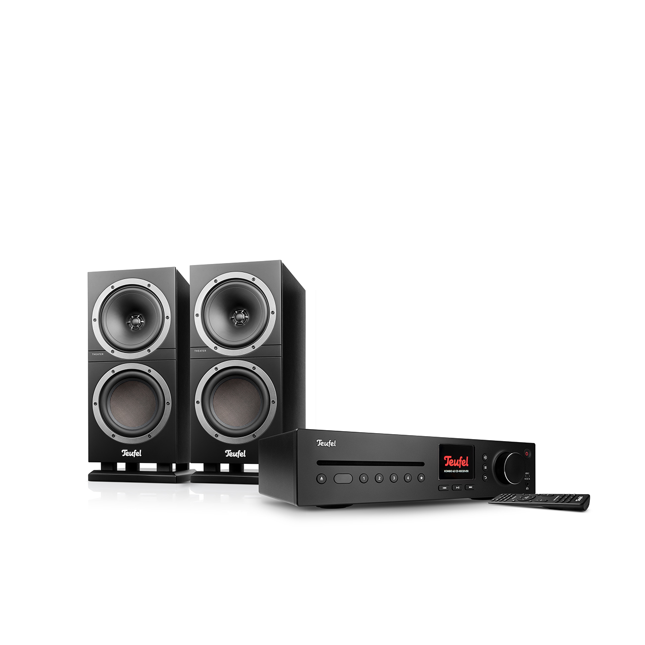 Teufel THEATER 500S KOMBO2 Vloerstaande luidsprekers Platenspeler Driewegsysteem