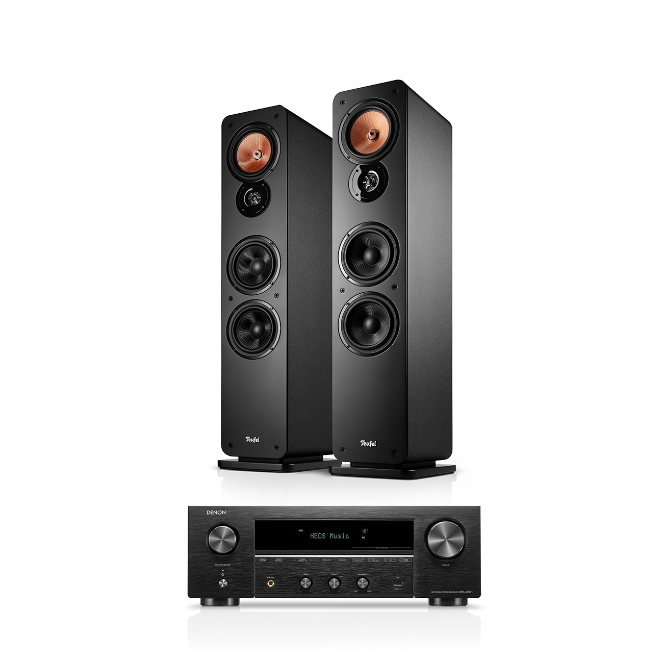 Teufel ULTIMA 40 + DENON DRA-900H Zwart