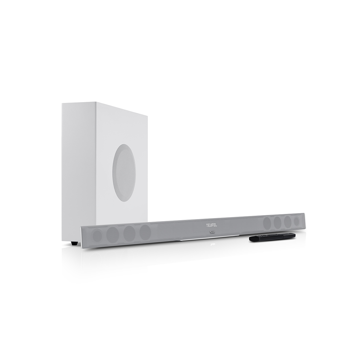 Teufel Cinebar 11 TV Soundbar HDMI ARC Bluetooth Draadloze subwoofer Wit