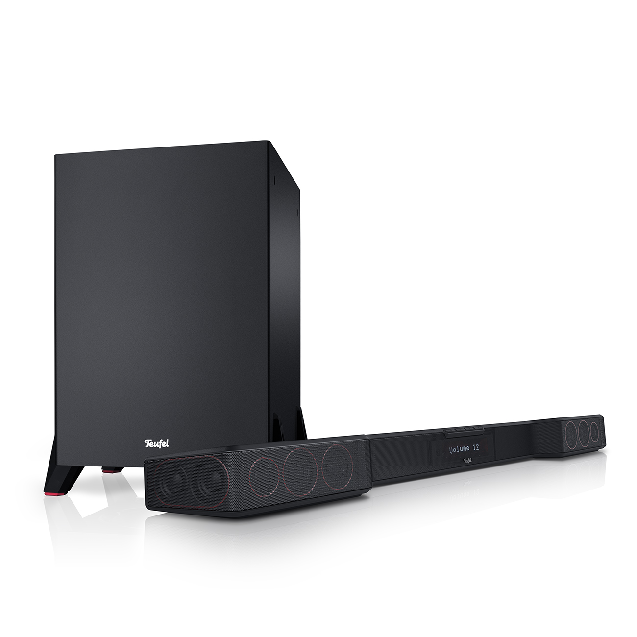 Teufel Cinebar Duett Power Edition 2.1 set Slanke soundbar met subwoofer 2-kanaals systeem Zwart/Wit