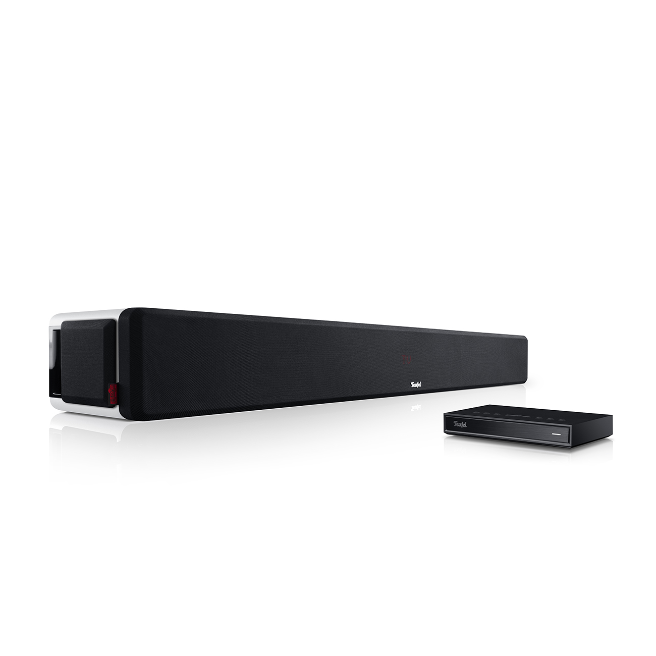 Teufel Cinebar Ultima Streaming Soundbar met hoge prestaties Bluetooth Virtual Surround Geïntegreerde subwoofer Wit