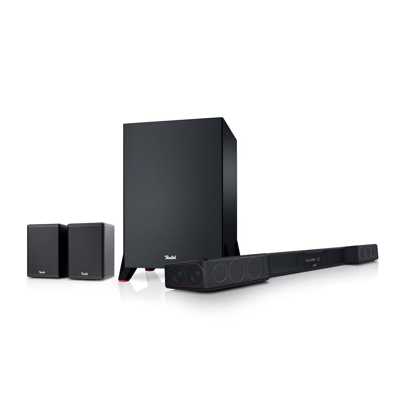 Teufel CINEBAR DUETT Surround Power Edition 4.1-Set Zwart