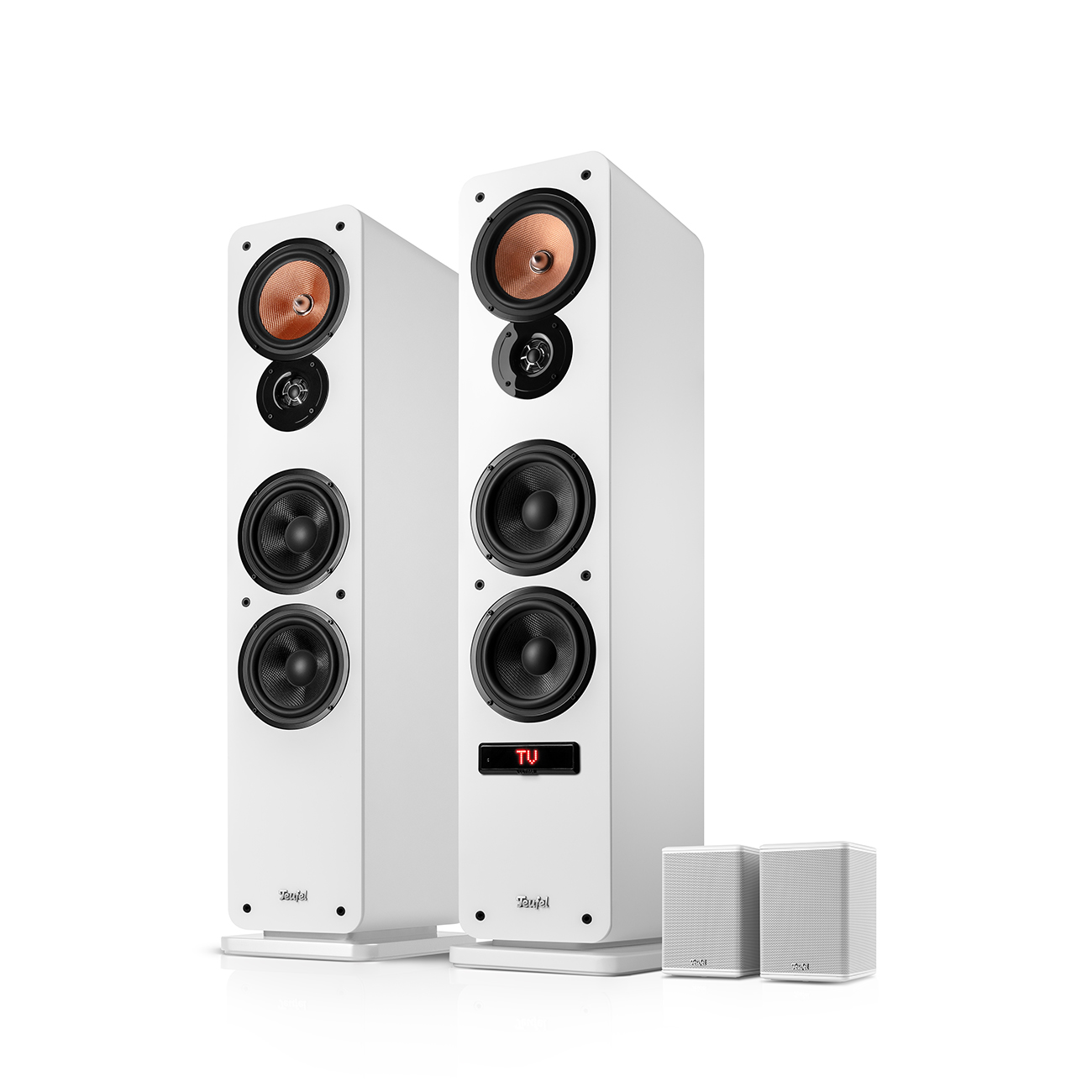 Teufel ULTIMA 40 ACTIVE 3 Surround 4.0-set Set van 2 speakers in bundel Bluetooth Versterker Wit