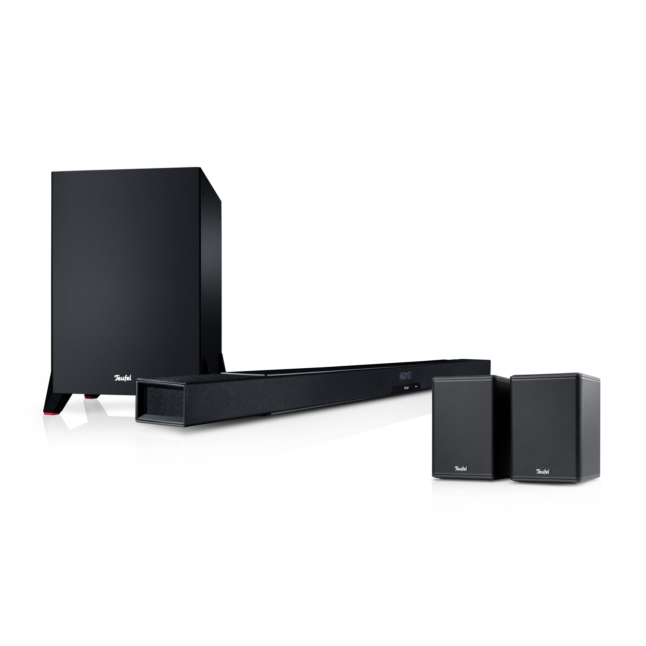 Teufel CINEBAR LUX Surround Ambition 5.1-Set Zwart