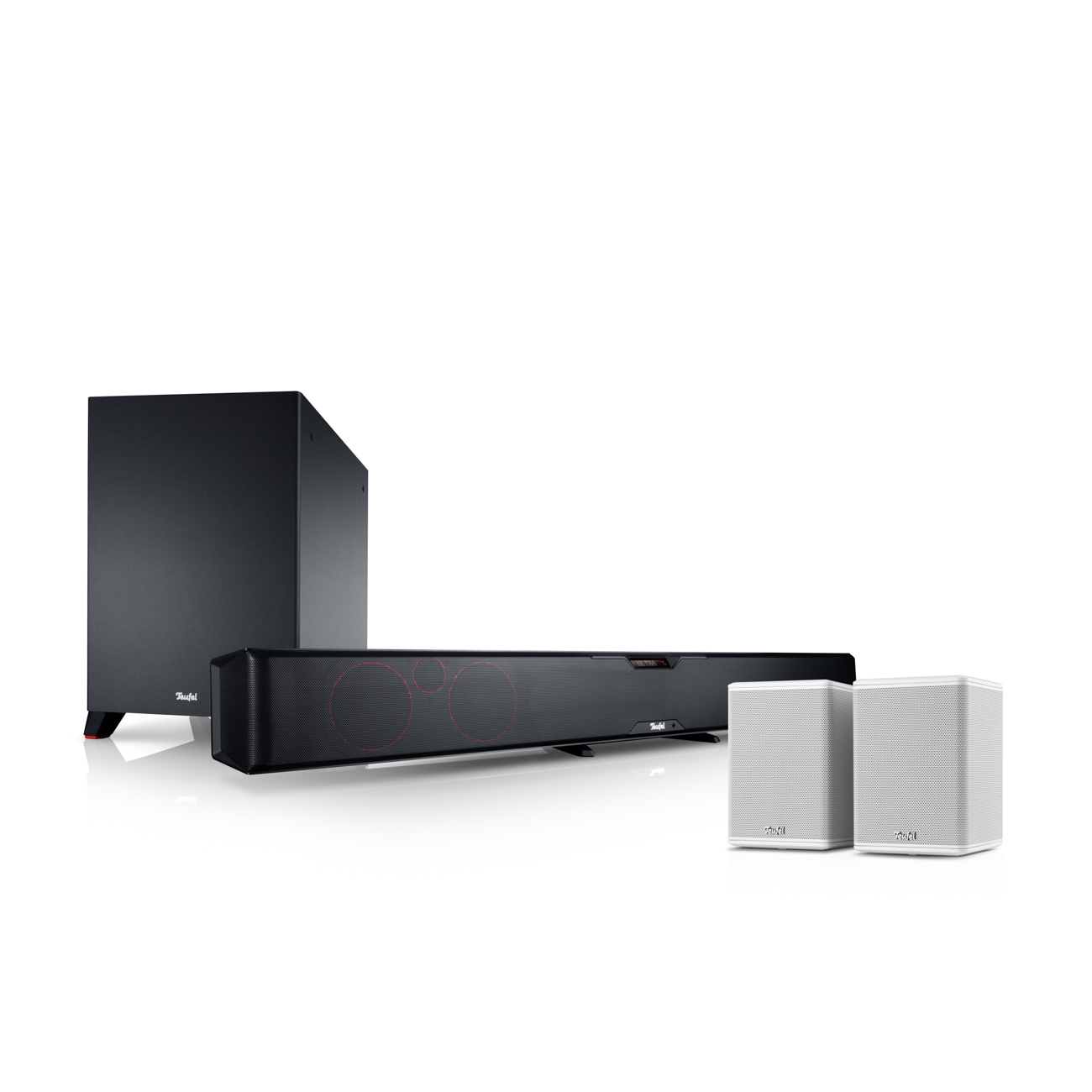 Teufel CINEBAR PRO Surround 4.1-Set Zwart/wit