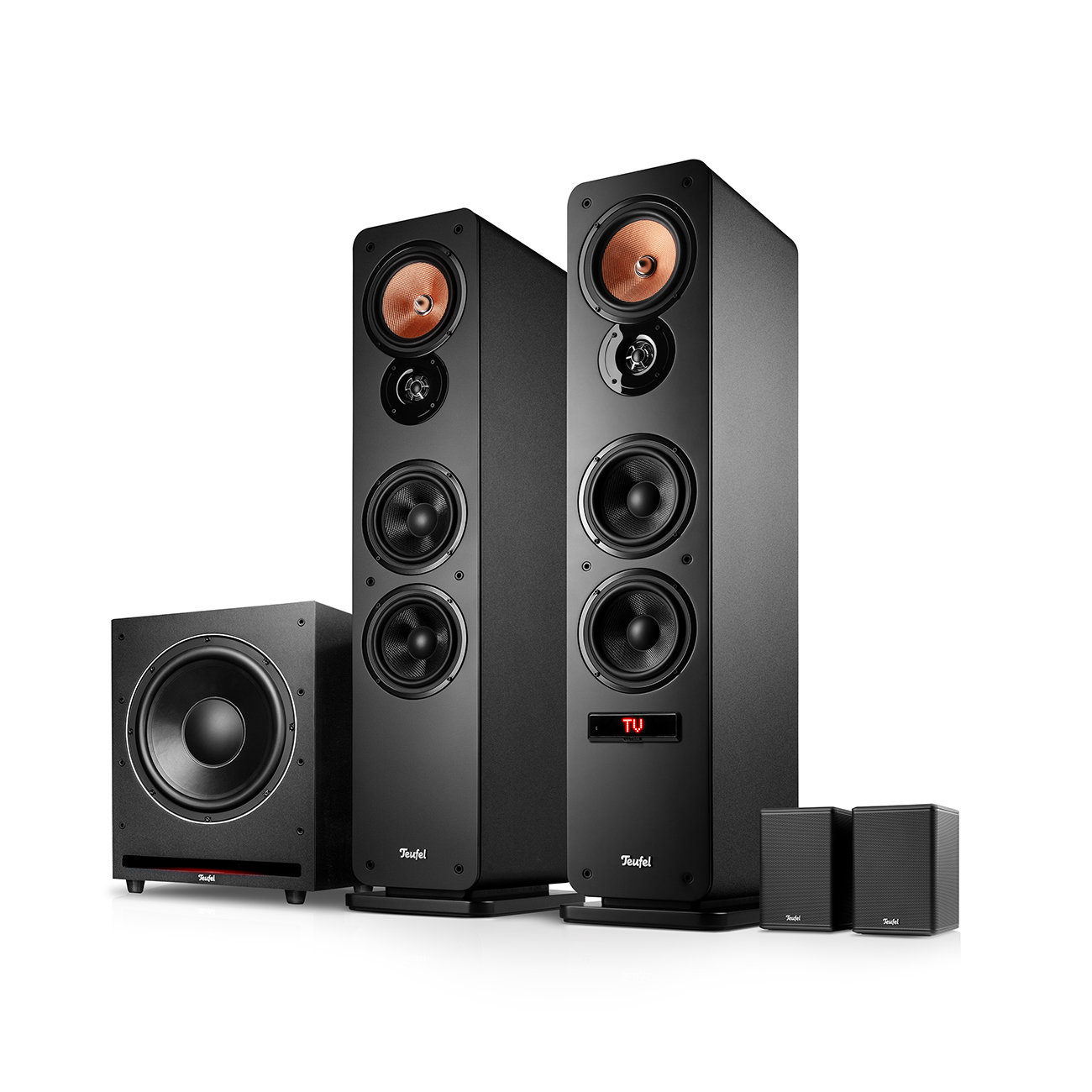 Teufel ULTIMA 40 ACTIVE 3 Club Edition Surround 4.1-Set Zwart