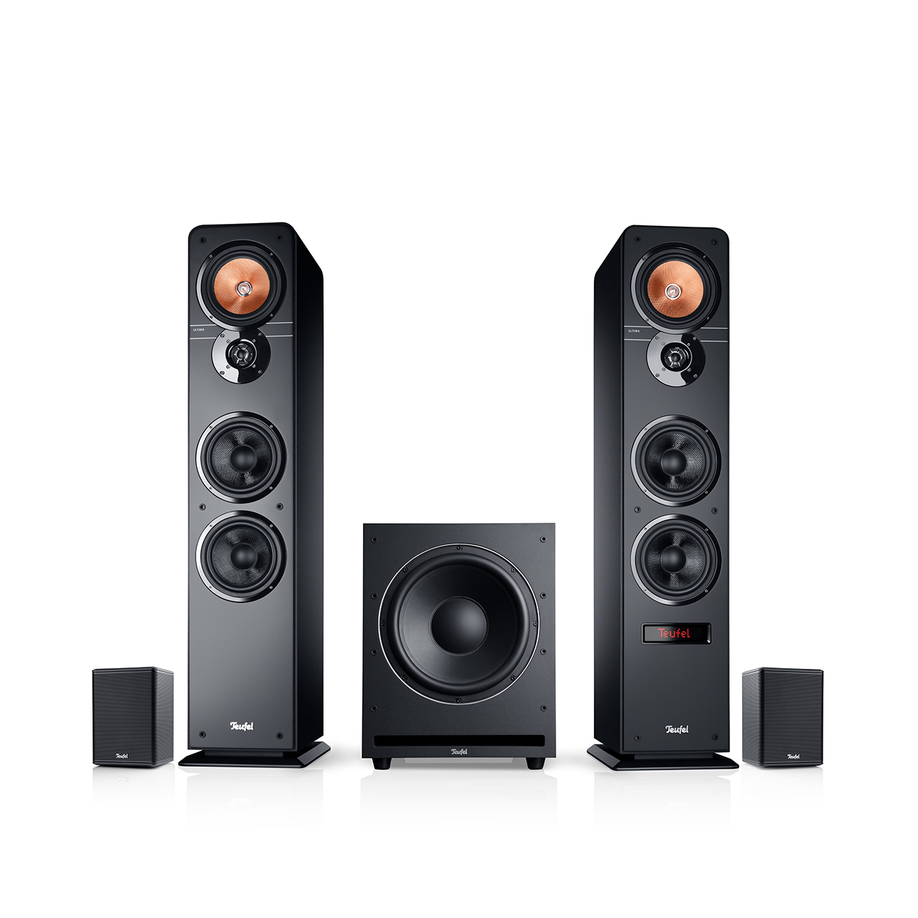 Teufel ULTIMA 40 ACTIVE Club Edition Surround 4.1-Set Zwart