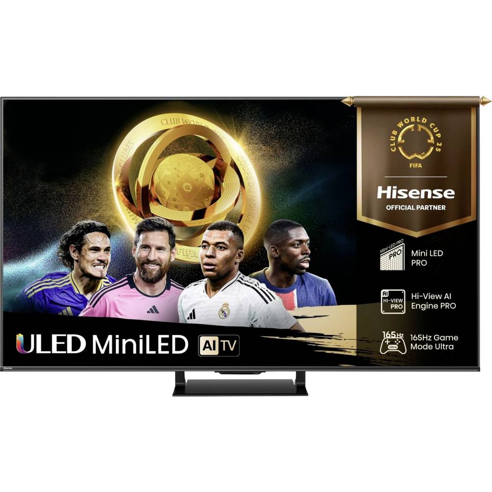 Hisense 55U7Q PRO LED-TV 139 cm 55 inch Energielabel E (A - G) Zwart