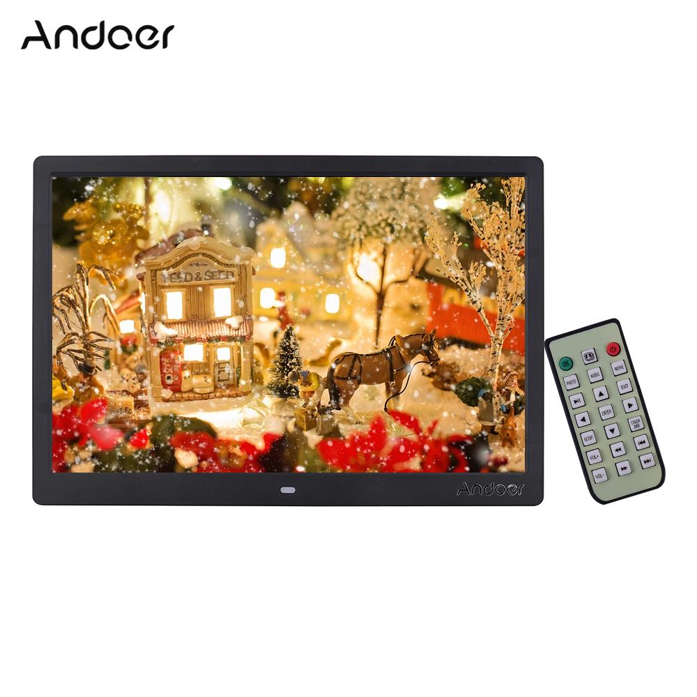 Andoer 15,4 inch 1280 * 800 resolutie LED digitale foto fotolijst fotoalbum 1080P HD video US Plug