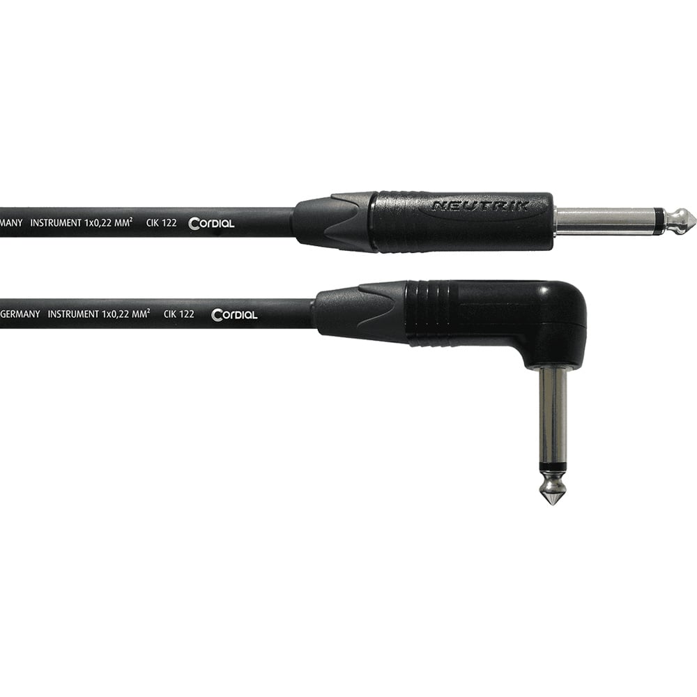 Cordial ECL CPI6PR Jack/haakse jack kabel 6m
