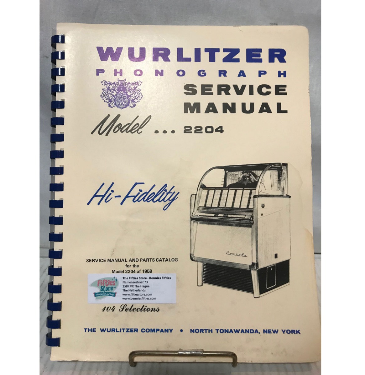 Fiftiesstore Wurlitzer Jukebox 2204 Service Manual