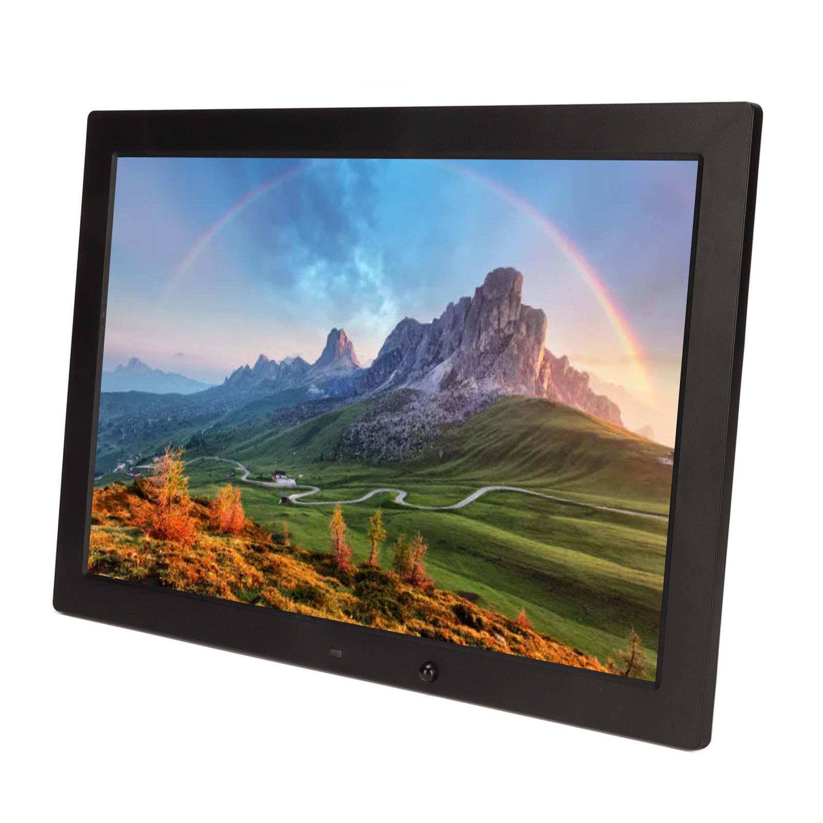 Honor Electronics Digitale Fotolijst 17 Inch HD Bewegingssensor Video Muziek Elektronische Fotolijst met Afstandsbediening EU Plug