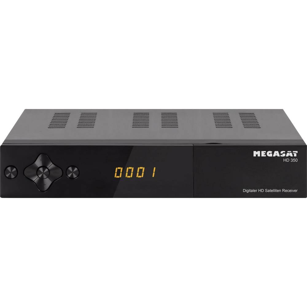 MegaSat HD 350 HD-satellietreceiver Geschikt voor enkele kabel, Front-USB Aantal tuners: 1