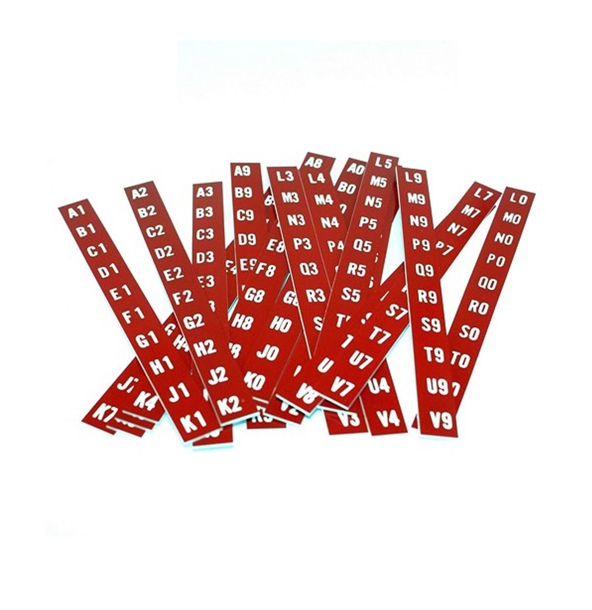 Fiftiesstore Seeburg Letters Nummers Stroken Drum Model V VL KD 200 - 20 stuks