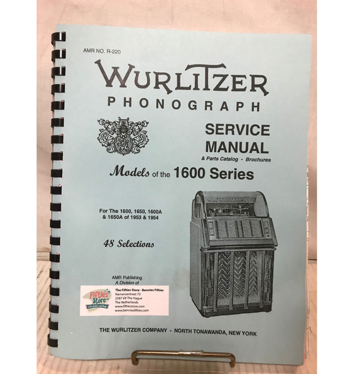 Fiftiesstore Wurlitzer 1600 (A) And 1650 (A) Service Manual