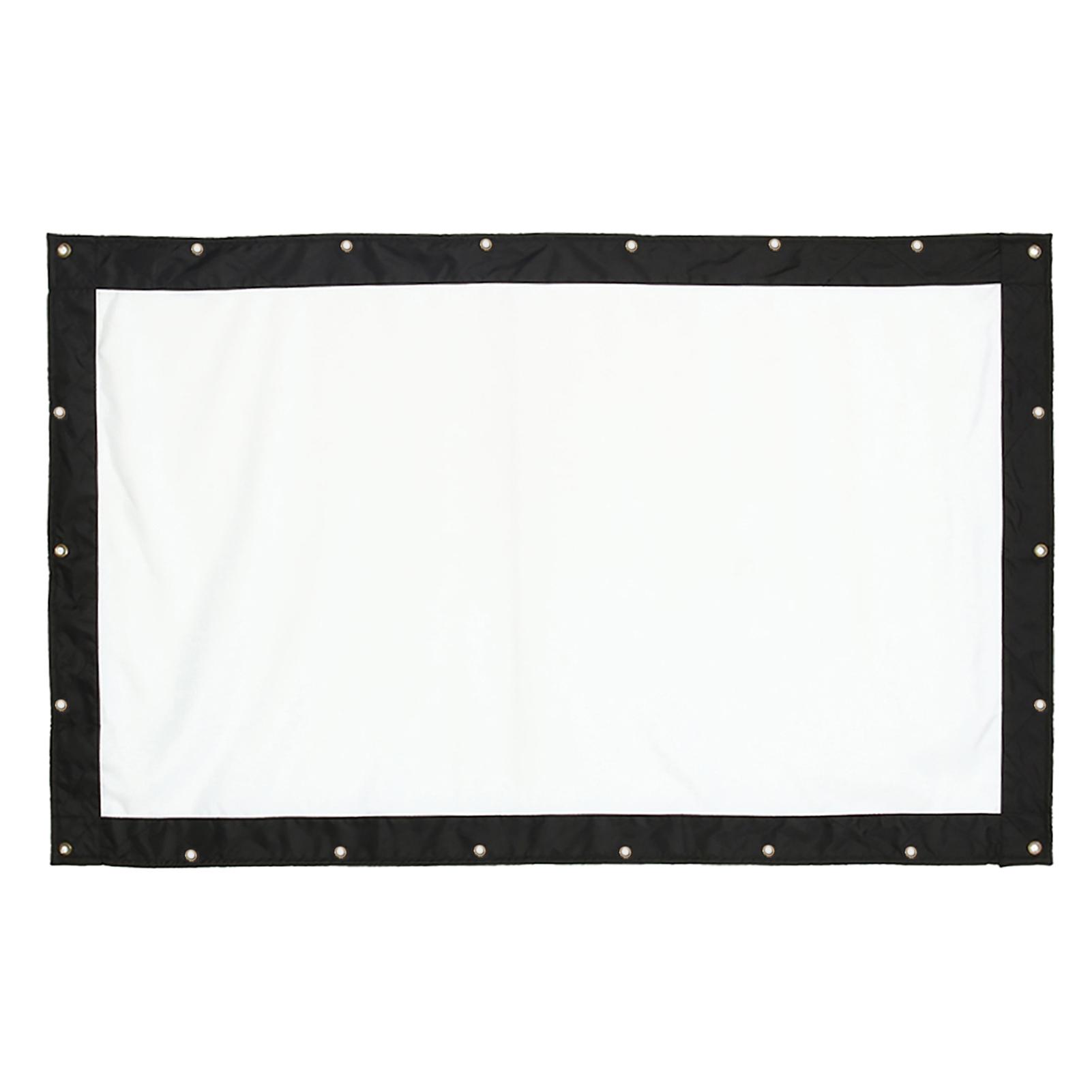 OutsideWorld 200 Inch 16:9 Wandmontage Buiten Film Filmprojector Projectiescherm Gordijn zwart
